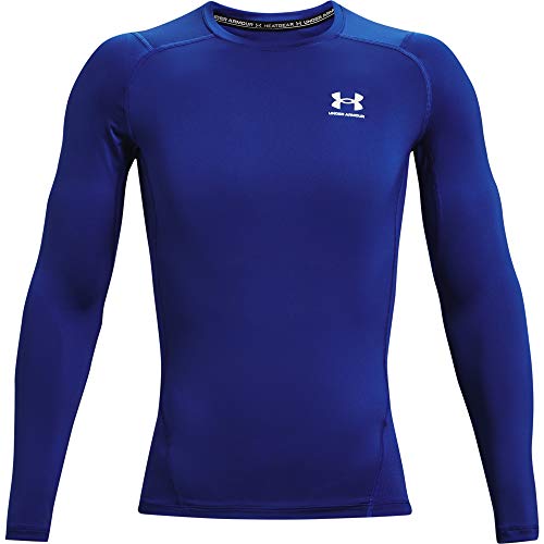 Under Armour Ua Hg Armour Comp Ls Maglietta a maniche lunghe, Royal, XS Uomo