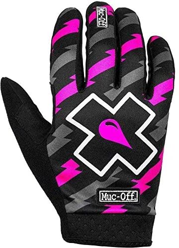 Muc-Off Bolt MTB Extra Small-Premium Guanti Slip-on Fatti A Mano per Ciclismo-Traspiranti, Materiale Compatibile con Touch Screen, Rider Unisex Adulto, Bullone, XS