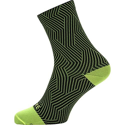 GORE WEAR C3 Calzini unisex da ciclismo, Taglia: 44-46, Colore: Giallo neon/Nero