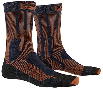 X-Socks Trek Pioneer, Calzini da Escursionismo Unisex-Adulto, Midnight Blue/Crimson Red, 35-38