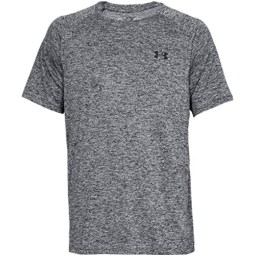 Under Armour UA Tech 2.0 SS Tee, T-Shirt Uomo, Gray (002)/Black, L