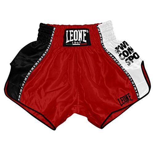Leone , Training Pantaloncino Kick-thai, Unisex – Adulto, Rosso, S,