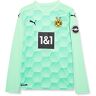 Puma BVB GK Shirt Replica LS W.Sponsor New, Maglietta Uomo, Green Glimmer, 3XL