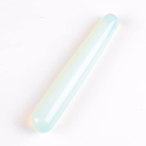 JTRAUILG Natural Jade Yoni Wand Women Kegel Massage Bar Massaggiatore for il rafforzamento del corpo in pietra di ametista al quarzo rosa, tipo 7 pietra ametista naturale (Color : Type 7)