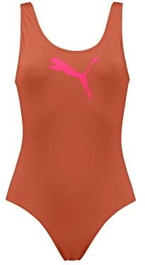 Puma Swmisuit  Costume da Bagno, Rosso (Chili Powder), XL Donna