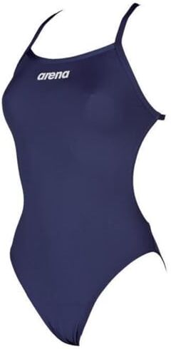 Arena Solid Light Tech High Costume Intero Donna, Costume da Bagno Sportivo in Tessuto MaxLife con Massima Resistenza al Cloro e Protezione UV UPF 50+