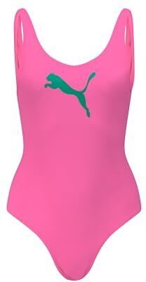 Puma Swmisuit  Costume da Bagno, Rosa, M Donna