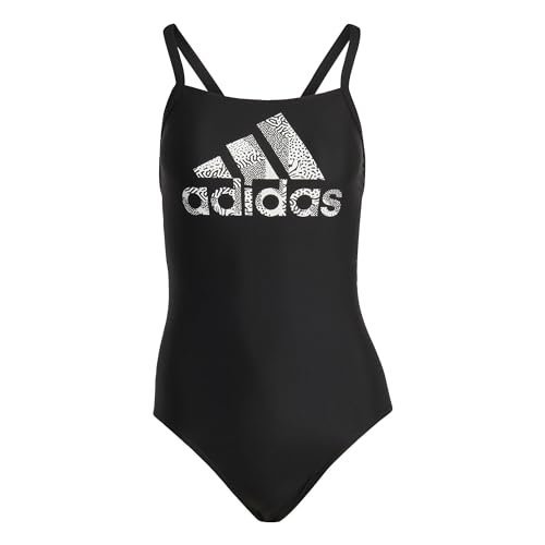 Adidas BIG LOGO SUIT Costume da nuoto black/white 44