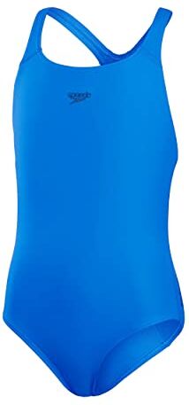 Speedo Eco Endurance+ Medalist Costume intero Bambina, Bondi Blu, 5-6 Anni