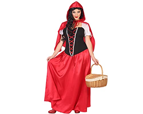 Atosa – Cappuccetto Rosso, Costume da Donna, Taglia XXL, 44/46