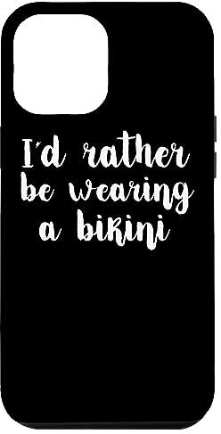 I'd Rather Be Wearing A Bikini Custodia per iPhone 15 Plus Preferirei indossare un bikini Summer Funny