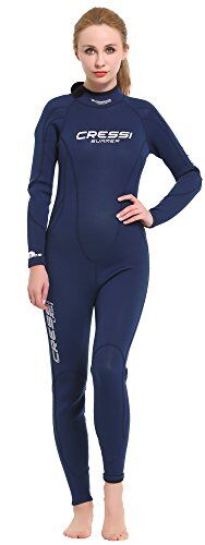 Cressi Summer Lady 2.5mm Muta Monpezzo Senza Cappuccio per Immersioni e Snorkeling, Neoprene 2.5mm, Donna, Blu, XS