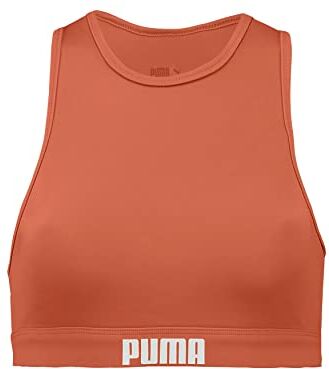 Puma High Nck T, Top bikini Donna, Rosso (Chili Powder), L