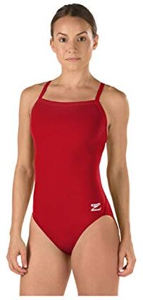 Speedo – Costume da Gara Endurance + Solido Flyback Training Tuta, Donna, , Dark Red, 34