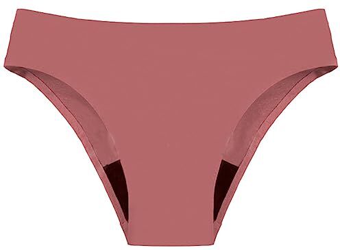 ELizoop Costume da Bagno mestruale a Prova di perdite con Fondo Bikini, Costume da Bagno con Mutandine da Bagno Bikini a Vita Alta per Adolescenti, Ragazze (S,Rosa)