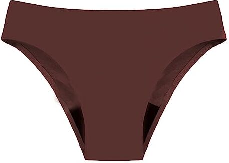 ELizoop Costume da Bagno mestruale a Prova di perdite con Fondo Bikini, Costume da Bagno con Mutandine da Bagno Bikini a Vita Alta per Adolescenti, Ragazze (XXL,Cioccolato)