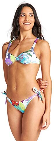 Arena Allover Bikini con Ferretto, White Multi/Multicolore, 40