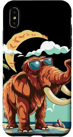 Summer Mammoth for ice age fans Custodia per iPhone XS Max Fantastica isola per le vacanze con questo divertente costume da mammut