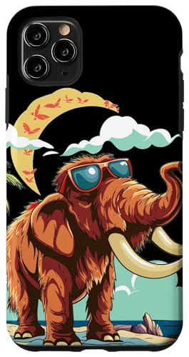 Summer Mammoth for ice age fans Custodia per iPhone 11 Pro Max Fantastica isola per le vacanze con questo divertente costume da mammut