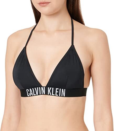 Calvin Klein Top Bikini a Triangolo Donna Imbottito, Nero ( Black), L