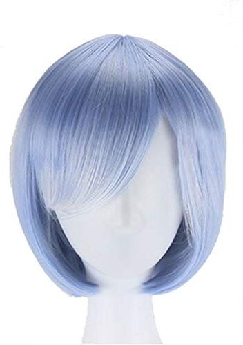 YHWW Rem Ram Wig Cosplay Costume Re: Life In A Different World From Zero Halloween Short Pink Blue Capelli Sintetici Parrucche Da Donna Blue