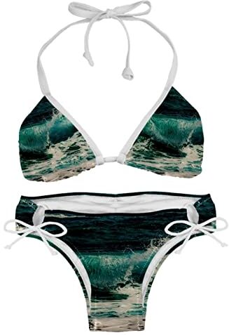 Generic Set bikini per donna surf Beach Costume da bagno, Multicolore, taglia unica XS