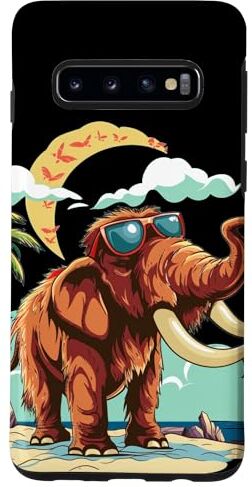 Summer Mammoth for ice age fans Custodia per Galaxy S10 Fantastica isola per le vacanze con questo divertente costume da mammut