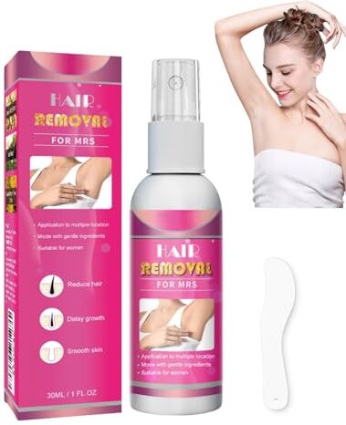 SLPB Body Hair Removal Spray, Painless Body Hair Removal Spray Foam, Non-Irritating Moisturizing Gentle Hair Removal Cream for Men Women Legs Hands Arms Underarms and Bikini Areas (women)