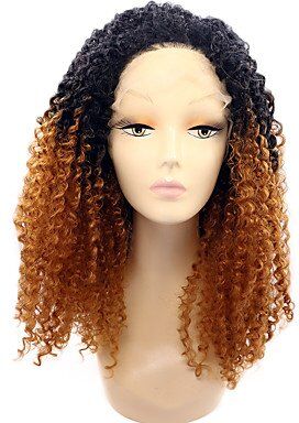 Wig Costume da donna in pizzo sintetico, taglia media, colore: nero, medio Auburn Natural Wigs