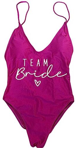 LXURY Bikini Triangolo Donna Team Bride Female Thong Imbottito Costume da Bagno Un Pezzo Spiagge Donne Costumi da Bagno Backless Bather Beachwear-Team Purple2,m