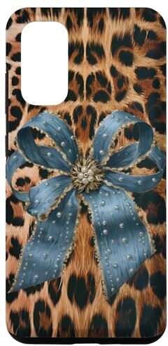 funny blue bow CHEETAH womens Custodia per Galaxy S20 divertente fiocco blu CHEETAH donna