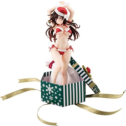 Hakoiri Musume Inc. Rent-A-Girlfriend statuette PVC 1/6 Mizuhara Chizuru Santa Bikini de Fuwamoko 2nd Xmas 26 cm