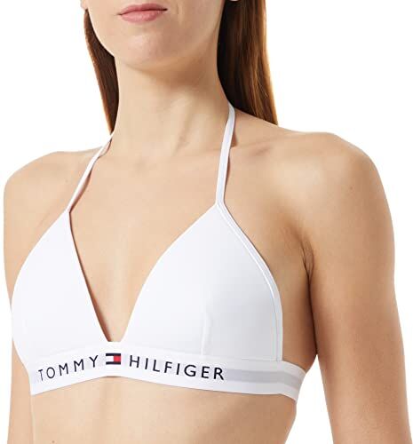 Tommy Hilfiger Top Bikini a Triangolo Donna Imbottito, Bianco (Th Optic White), XL