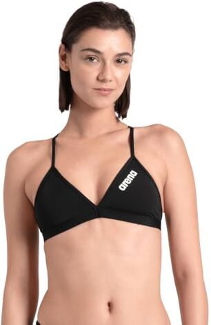 Arena Performance Team Solid Top Bikini da Donna Sportivo per Piscina, Costume da Bagno ad Asciugatura Rapida, in Tessuto  MaxFit Eco con Massima Resistenza al Cloro e Sale, Protezione UV UPF 50+