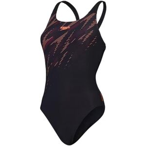 Speedo Costume da Bagno Muscleback Hyperboom Placement Asciugatura Rapida Allenamento Fitness Resistenza al Cloro Costume da Bagno per Donna, Nero/Rosso Sirena/Plum Dandy, 30 Speedo Costume da Bagno Muscleback Hyperboom Placement Asciugatura Rapida Allenamento Fitness Resistenza al Cloro Costume da Bagno per Donna, Nero/Rosso Sirena/Plum Dandy, 30