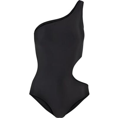 Urban Classics Ladies Asymmetric Cut out Bathingsuit Donna Costume da Bagno Nero Urban Classics Ladies Asymmetric Cut out Bathingsuit Donna Costume da Bagno Nero