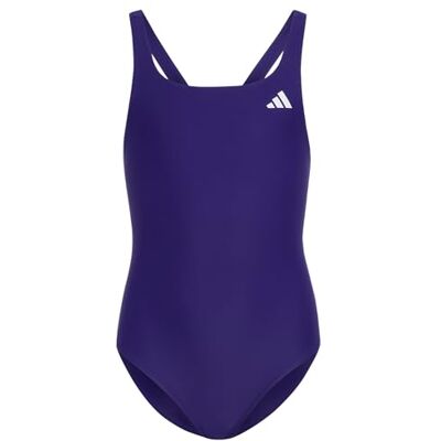 Adidas Bambine e Ragazze V-Back Swimsuit Kids Swimwear, Collegiate Purple, 11-12 Years Adidas Bambine e Ragazze V-Back Swimsuit Kids Swimwear, Collegiate Purple, 11-12 Years