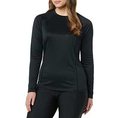 Amazon Essentials Rash Guard a Manica Lunga Donna, Nero Slavato, 46 Amazon Essentials Rash Guard a Manica Lunga Donna, Nero Slavato, 46