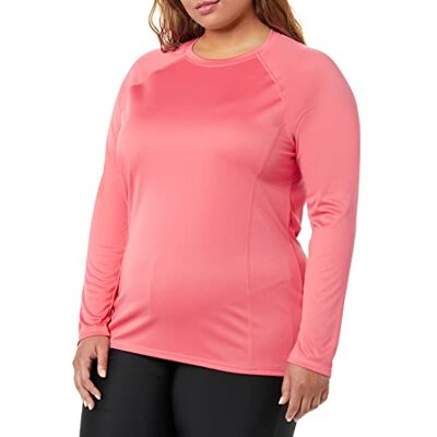 Amazon Essentials Rash Guard a Maniche Lunghe da Donna, Rosa Corallo, Taglia 44 Amazon Essentials Rash Guard a Maniche Lunghe da Donna, Rosa Corallo, Taglia 44