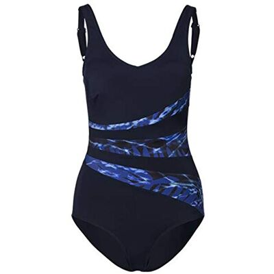 TECNOPRO Felice Swimsuit, Costume da Bagno da Donna, Blu, 42 C TECNOPRO Felice Swimsuit, Costume da Bagno da Donna, Blu, 42 C