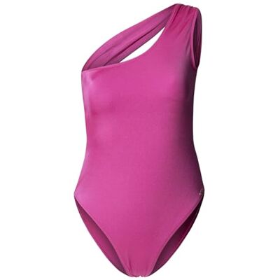 Pepe Jeans Solid Asy Swimsuit Costume da, Rosa (Fucsia Intenso), S Donna Pepe Jeans Solid Asy Swimsuit Costume da, Rosa (Fucsia Intenso), S Donna