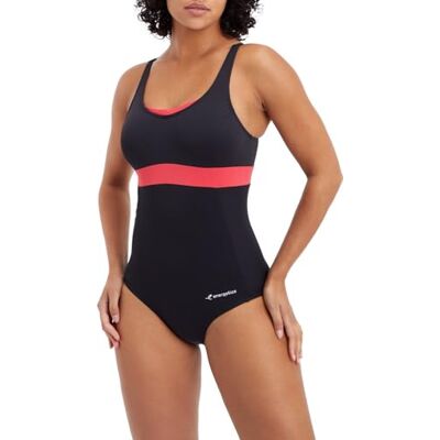 Energetics Freni Costume Intero da Donna Black/Pink 46 Energetics Freni Costume Intero da Donna Black/Pink 46