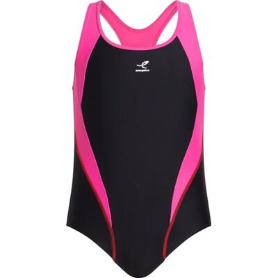 Energetics Riara Costume Intero Black/Rose Dark/Pink 128 Energetics Riara Costume Intero Black/Rose Dark/Pink 128