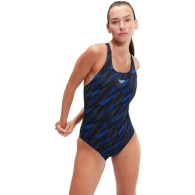 Speedo Donna Boom Logo Allover Medalist Costume Intero Speedo Donna Boom Logo Allover Medalist Costume Intero