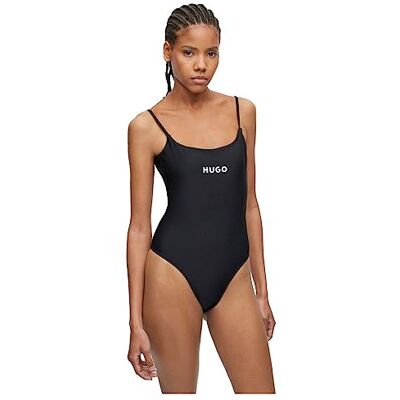 HUGO Pure_Swimsuit Costume da Bagno, Nero1, XL Donna HUGO Pure_Swimsuit Costume da Bagno, Nero1, XL Donna