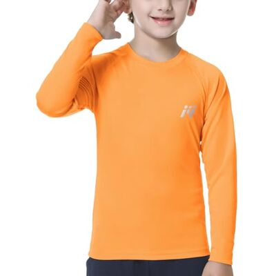 MEETWEE Ragazzi Rash Guard Maglietta Nuoto Manica Lunga UV Protezione, UPF50+ Costume da Bagno per Bambini per Surf Beach Pool MEETWEE Ragazzi Rash Guard Maglietta Nuoto Manica Lunga UV Protezione, UPF50+ Costume da Bagno per Bambini per Surf Beach Pool