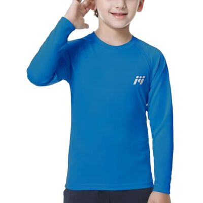 MEETWEE Ragazzi Rash Guard Maglietta Nuoto Manica Lunga UV Protezione, UPF50+ Costume da Bagno per Bambini per Surf Beach Pool MEETWEE Ragazzi Rash Guard Maglietta Nuoto Manica Lunga UV Protezione, UPF50+ Costume da Bagno per Bambini per Surf Beach Pool