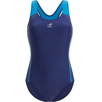 Energetics Costume Intero da Donna Rubina, Blu Navy/Blu., 0 Energetics Costume Intero da Donna Rubina, Blu Navy/Blu., 0