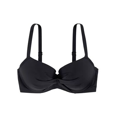 Dorina Top Bikini Leggermente Imbottito Azores – Coppe Preformate, Ferretto di Supporto Discreto, Dettaglio Tessuto Attorcigliato, Spalline Regolabili, Chiusura a Clip Posteriore, Nero Dorina Top Bikini Leggermente Imbottito Azores – Coppe Preformate, Ferretto di Supporto Discreto, Dettaglio Tessuto Attorcigliato, Spalline Regolabili, Chiusura a Clip Posteriore, Nero