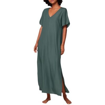 Triumph Donna Beach MyWear Maxi Dress sd, Swimwear cover up, SMOKY GREEN, 42 Triumph Donna Beach MyWear Maxi Dress sd, Swimwear cover up, SMOKY GREEN, 42